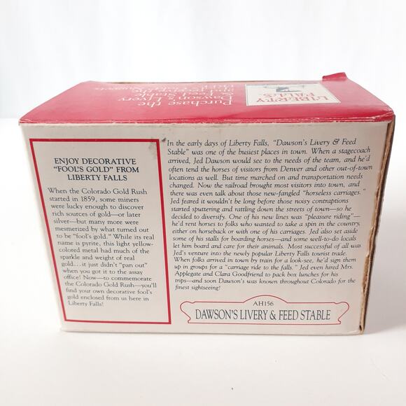 Liberty Falls Dawson's Livery & Feed Stable AH156 1998 NO GOLD Miniature - Picture 10 of 12